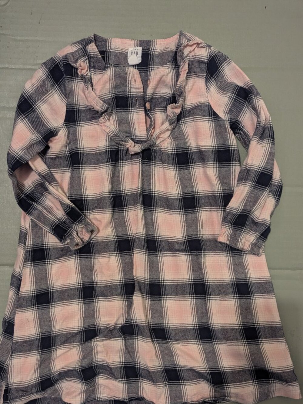 Gap Pink Plaid Girls Dress